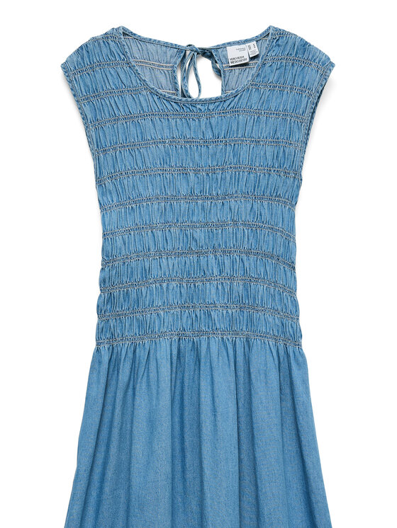 Vero Moda Vero Moda Džínsové šaty Nerina 10346564 Modrá Regular Fit