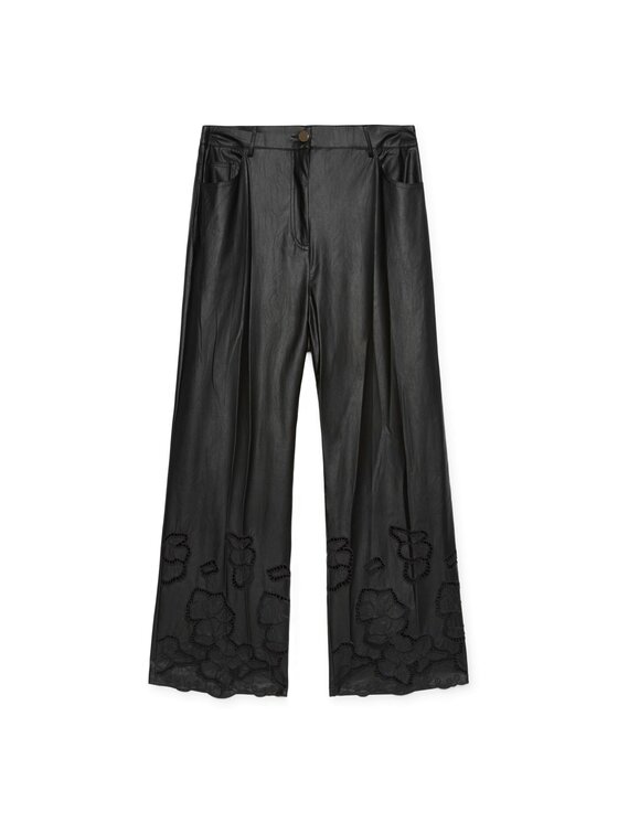 Fiorella Rubino Fiorella Rubino Spodnie materiałowe P300T005307N033 Czarny Cropp Fit