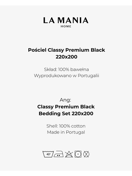 La Mania La Mania Komplet pościeli Classy Premium Biały