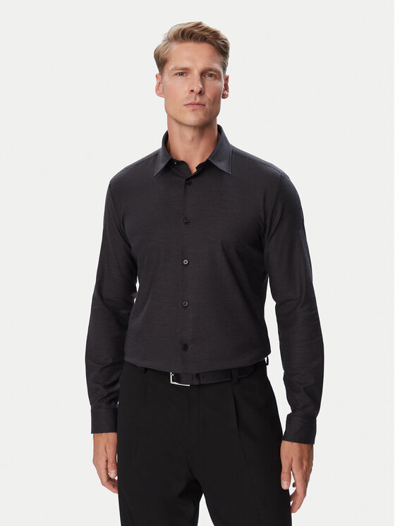 BOSS BOSS Srajca Roan-K-F 50571519 Črna Slim Fit