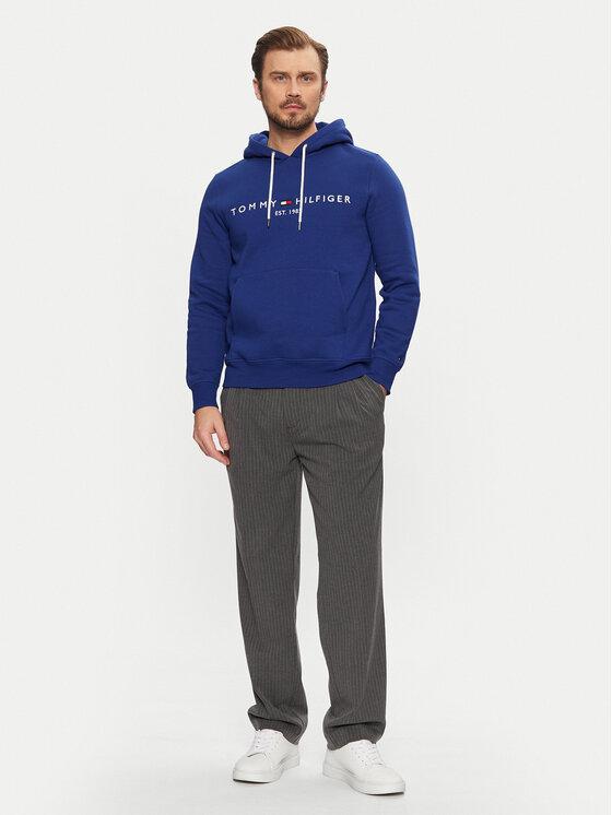 Tommy Hilfiger Tommy Hilfiger Majica dugih rukava Logo MW0MW11599 Plava Regular Fit
