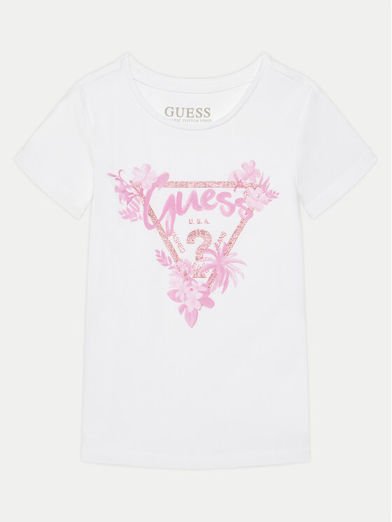 Guess Guess T-Shirt K5GI14K6YW4 Bílá Regular Fit