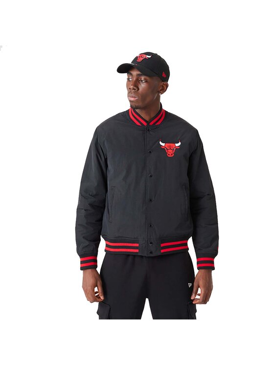 New Era Kurtka bomber NBA Chicago Bulls Script Bomber Jacket Czarny Active  Fit | Modivo.pl