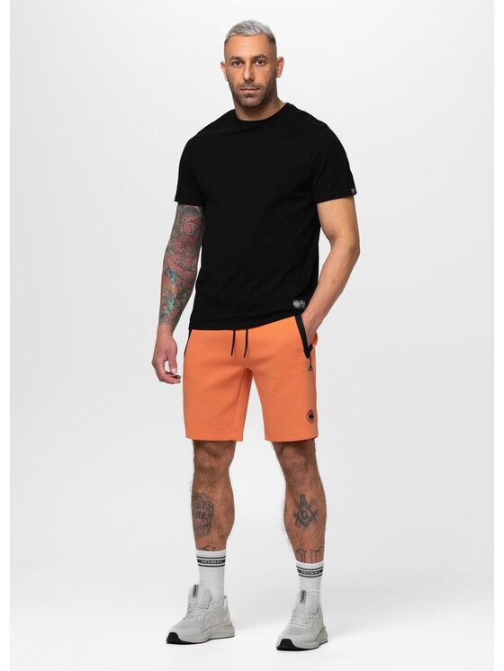 PITBULL PITBULL Szorty materiałowe DOGWOOD Pomarańczowy Regular Fit