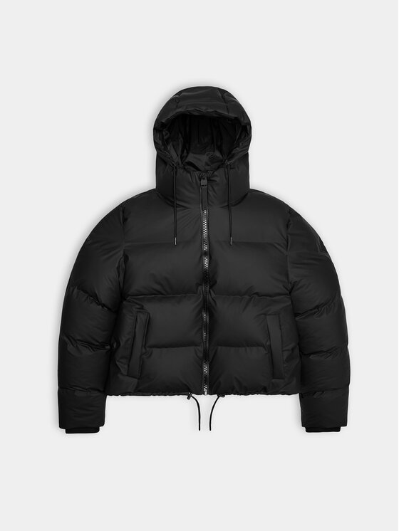 Rains Rains Télikabát 15150 Fekete Regular Fit