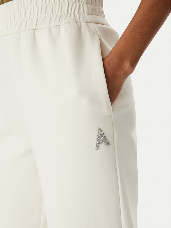 Armani Exchange Armani Exchange Teplákové nohavice XW002840 AF21298 U1003 Krémová Regular Fit