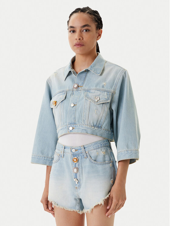 ViCOLO Damska 'Kurtka jeansowa, rozmiar XL, Błękitna, DD5097