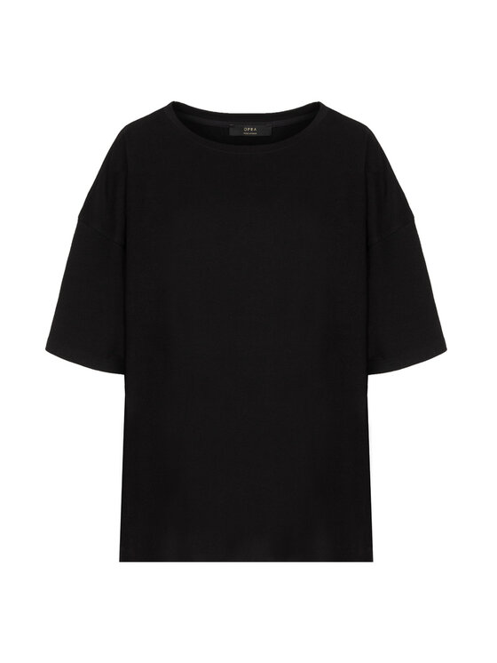 OPRA OPRA T-Shirt OP-RIHAM-BLACK Czarny Oversize