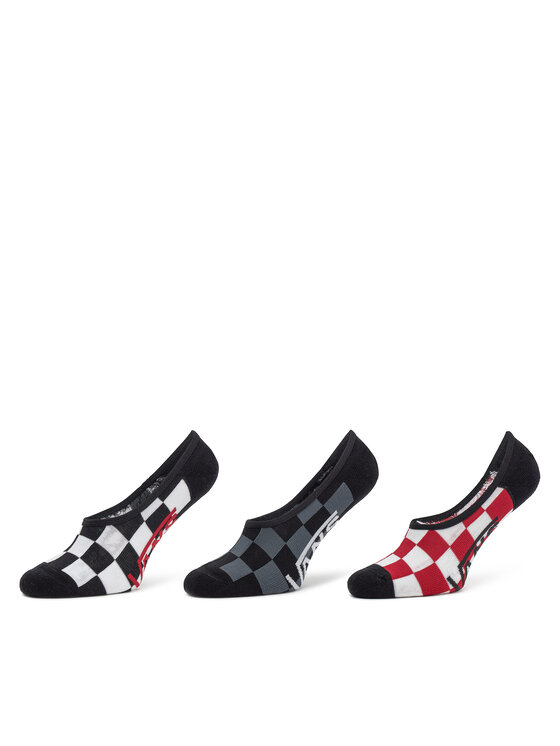 Vans Súprava 3 párov krátkych pánskych ponožiek Classic No Show VN000F10 Farebná