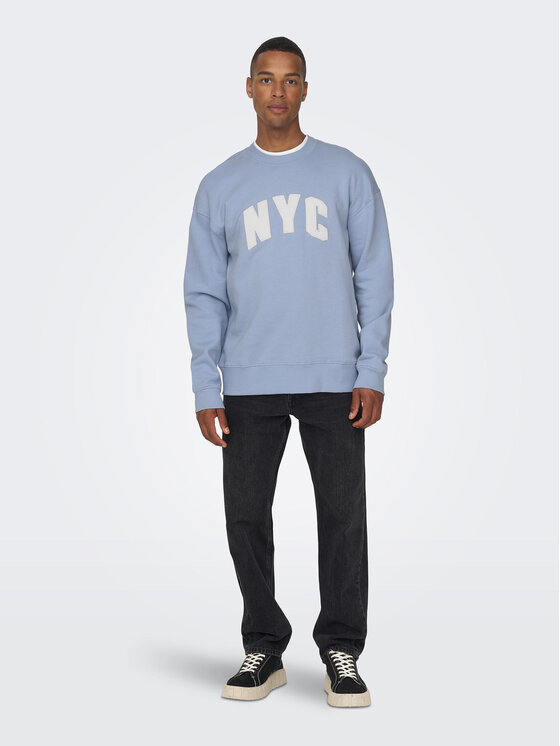 Only & Sons Only & Sons Džemperis 22026376 Mėlyna Regular Fit