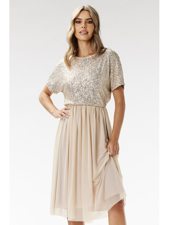 Awama Awama Abito da sera A689 Beige Basic Fit