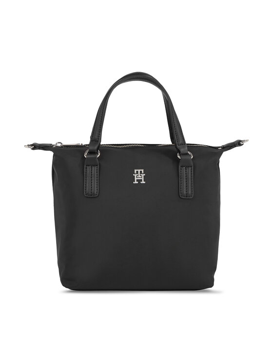 Tommy Hilfiger Kabelka Poppy Th Small Tote AW0AW15640 Čierna