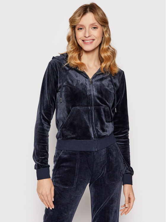 Juicy Couture Juicy Couture Sweatshirt Robertson JCAP176 Dunkelblau Slim Fit