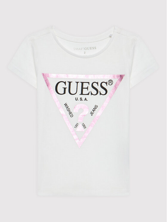 Guess Guess Футболка K73I56 K8HM0 Білий Regular Fit
