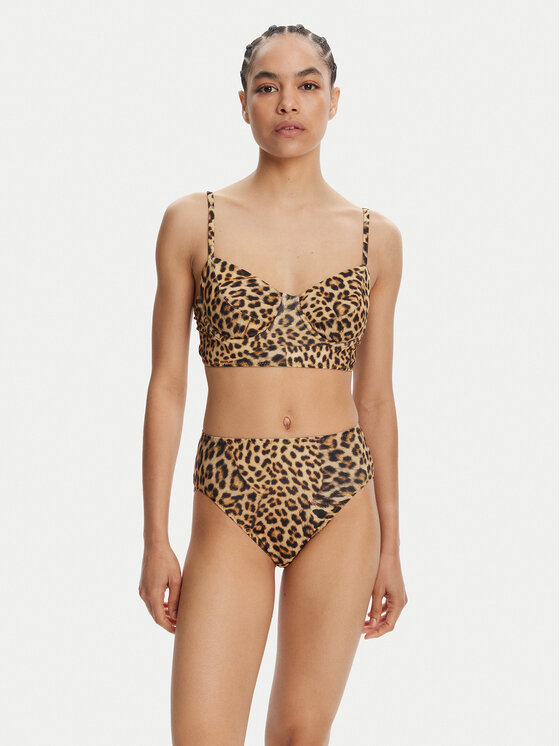 NORMA KAMALI NORMA KAMALI Dół od bikini KK324ZPL326656 Brązowy