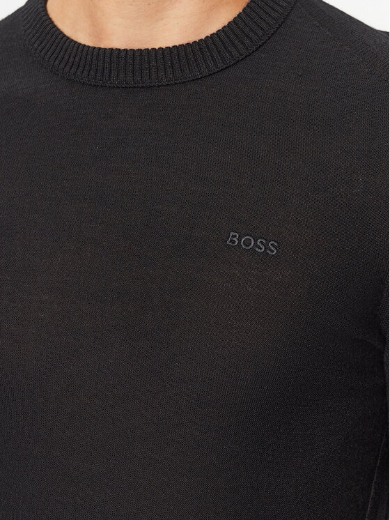 BOSS Boss Pulover Avac_C 50501762 Negru Regular Fit