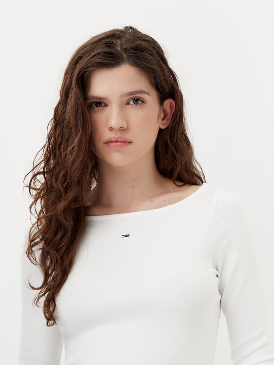Tommy Jeans Tommy Jeans Palaidinė DW0DW21350 Écru Slim Fit
