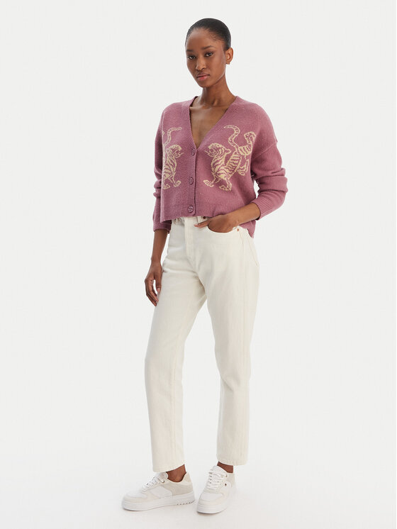 RVCA RVCA Кардиган EVJSW03002 Виолетов Relaxed Fit