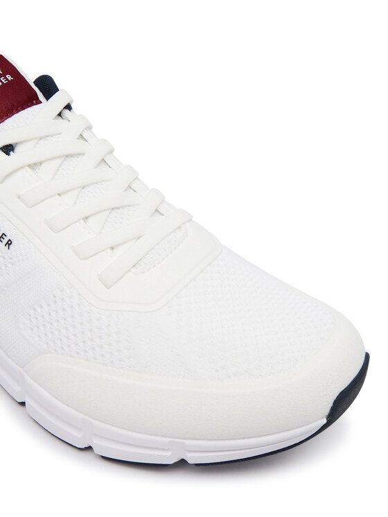 Tommy Hilfiger Tommy Hilfiger Sneakers Light Knitted Hilfiger Runner FM0FM06010 Weiß