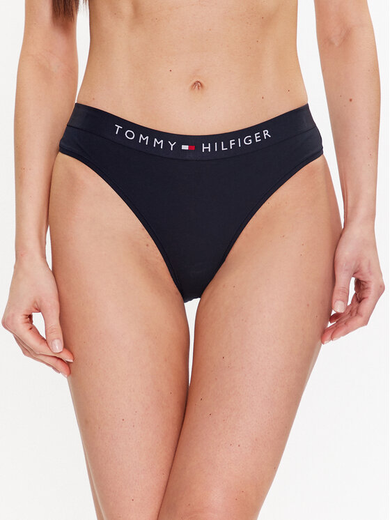 Tommy Hilfiger Tommy Hilfiger Klasikinės kelnaitės UW0UW04145 Tamsiai mėlyna