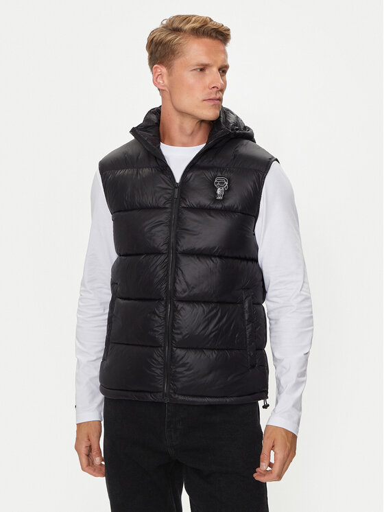 KARL LAGERFELD Veste Vest 505091 543590 Melns Regular Fit