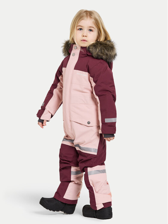 Didriksons Didriksons Зимен детски гащеризон Bjärven 505466 Розов Regular Fit