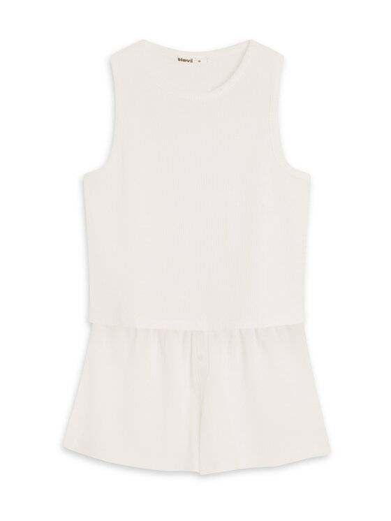 Esotiq Esotiq Pyžamo 43589 Bílá Regular Fit