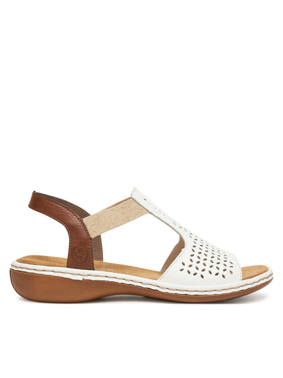 Sandale Rieker 65917-80 Alb
