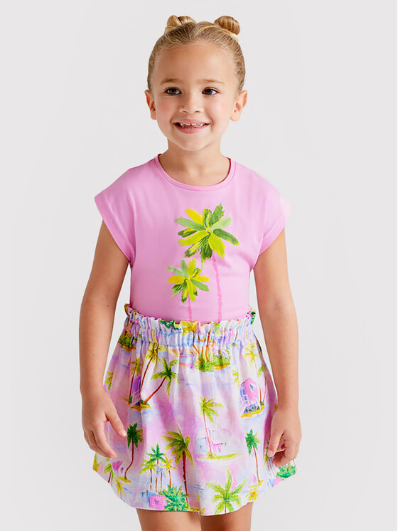 Completo T-shirt e gonna 3955 Multicolore Regular