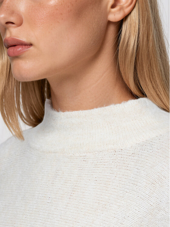 Ombre Ombre Svetr OW-SW-E0063 Světle béžová Relaxed Fit