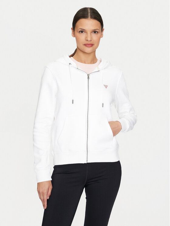 Guess Jeans Guess Jeans Felpa W4YQ03 KC811 Bianco Regular Fit
