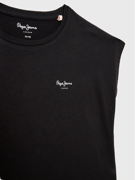 Pepe Jeans Pepe Jeans T-Shirt Bloomy PG502930 Czarny Regular Fit