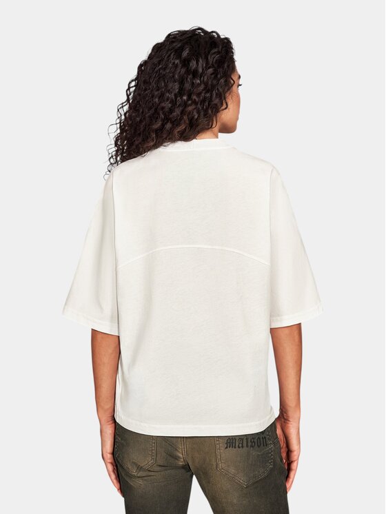 MADE BY SOCIETY MADE BY SOCIETY T-Shirt Mehr - T27883 Biały Basic Fit