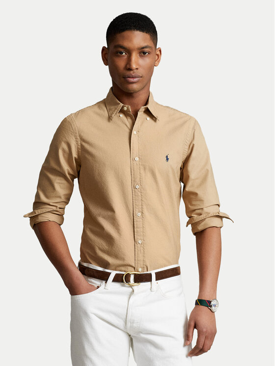 Polo Ralph Lauren Polo Ralph Lauren Cămașă 710889739001 Bej Slim Fit