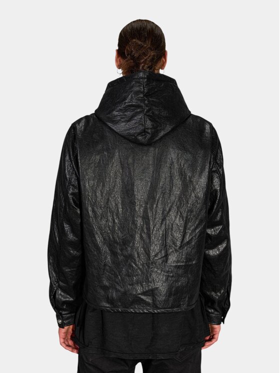 MADE BY SOCIETY MADE BY SOCIETY Kurtka anorak BLACKOUT - H17652 Czarny Basic Fit