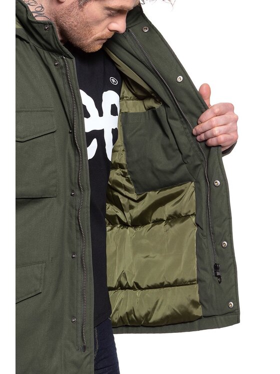 Lee Lee Kurtka zimowa WINTER FIELD JACKET Zielony Regular Fit