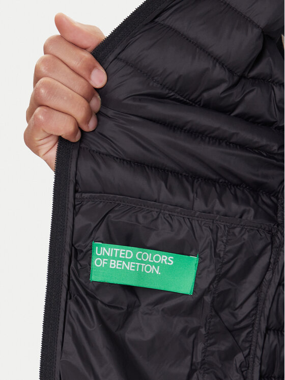 United Colors Of Benetton United Colors Of Benetton Prsluk 2TWDUJ00P Crna Regular Fit
