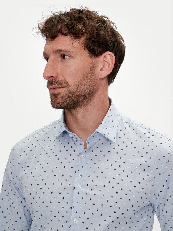 Calvin Klein Calvin Klein Camicia K10K113168 Blu Slim Fit
