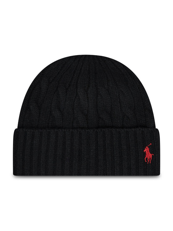 ralph lauren red beanie