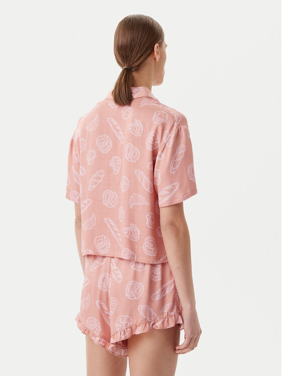 Hunkemöller Hunkemöller Pidžaamasärk 301513 Beež Regular Fit