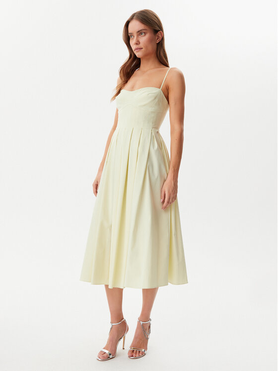 Guess Guess Rochie cocktail W5GK61 WGMR2 Galben Regular Fit