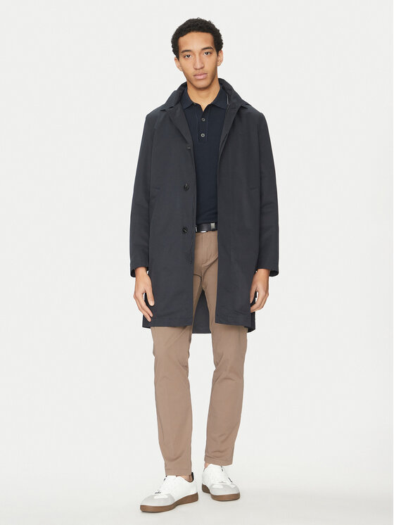 Marc O'Polo Marc O'Polo Cappotto di transizione 520 0073 71000 Blu scuro Regular Fit