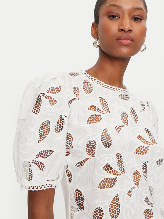 Morgan Morgan Bluse 232-DROUL Weiß Regular Fit