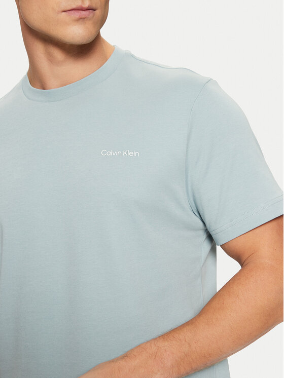 Calvin Klein Calvin Klein T-särk Micro Logo Interlock T-Shirt K10K109894 Sinine Regular Fit