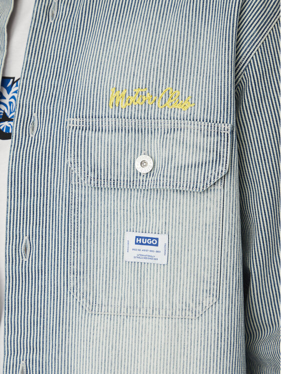 HUGO HUGO džínová košile Ebolt 50539045 Modrá Oversize