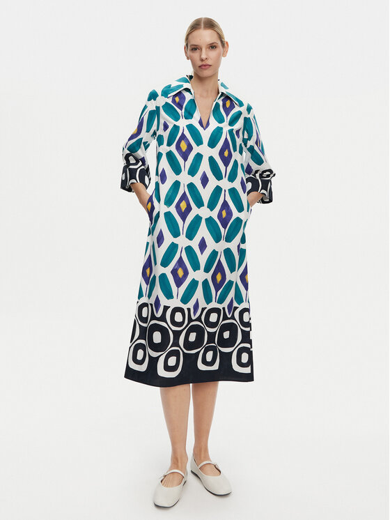 Luisa Spagnoli Luisa Spagnoli Každodenné šaty Prudenza 542073 Farebná Loose Fit
