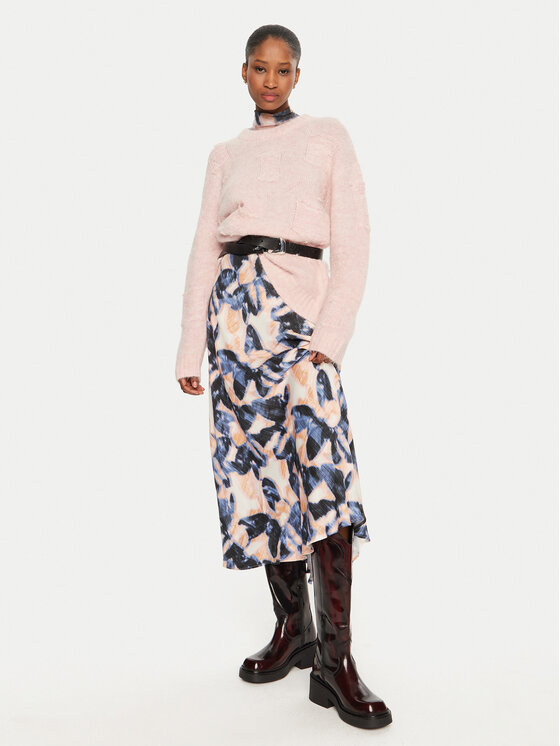 Munthe Munthe Sweter Taccu 243160724373 Różowy Loose Fit
