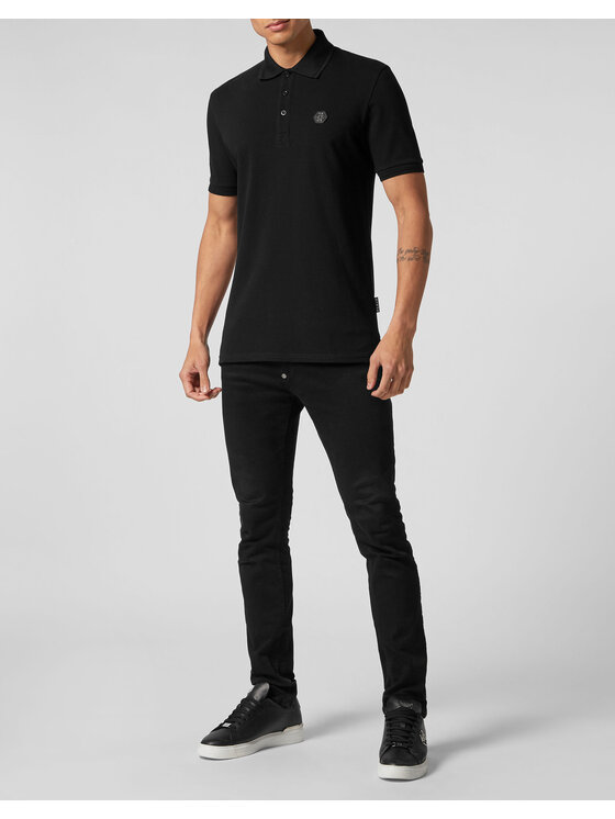 PHILIPP PLEIN PHILIPP PLEIN Polo 2527 Nero Slim Fit