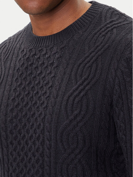 Jack&Jones Jack&Jones Pulover Blusean 12283486 Mornarsko modra Regular Fit