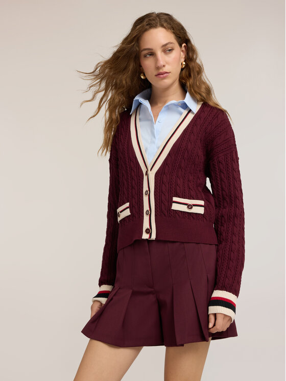 Motivi Motivi Maglione M360W004065N036 Bordeaux Boxy Fit